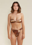 Frankie High Waist Bikini Bottom - Gaia Print