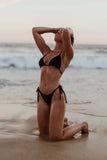 Alex Triangle Bikini Top - Black