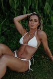 Alex Triangle Bikini Top - Dusk White